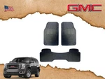 For All Gmc Cars Floor Mats 3PCS Front & Rear Rugged Rubber Set Black Finish. Fixed Price $78.00.