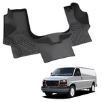 Lasfit Floor Mat For 2000-2026 Gmc Savana 1500 / 2500 3500 Anti-slip 1ST Row. Fixed Price $99.00.