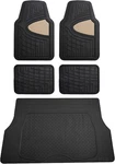 Fh Group All Weather Rubber Floor Mats & Cargo Liner Set Universal Fit Beige/bla. Fixed Price $58.99.