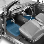 For Chevy Impala 67-74 Floor Mat Set With Bowtie Logo 1ST & 2ND Row Medium Blue. Fixed Price $347.37.