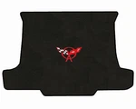 C5 Corvette Convertible Black Cargo Trunk Mat - Red Crossed Flags Racing Logo. Fixed Price $180.99.
