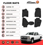 2014-18 Chevrolet Silverado 1500 2500 Double Extended Cab All Weather Floor Mats. Fixed Price $64.99.
