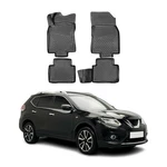 Omac Floor Mats Liner For Nissan Rogue 2014-2020 Rubber Tpe Black 4PCS. Fixed Price $79.99.