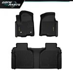 Tpe Floor Mats Set Liner Fit For 19-26 Silverado Sierra 1500 2500 3500 Crew Cab. Fixed Price $71.22.