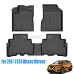 Floor Mats Liner For 2017-2024 Nissan Murano Tpe 3D Model All-weather Black 3PCS. Fixed Price $68.19.