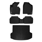 Smartliner Black 1ST & 2ND Row Floor Liners Cargo For Hyundai Tucson. Fixed Price $258.99.