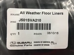 2015-2021 Subaru All Weather Floor Mats Wrx Sti J501SVA210 Oem Genuine 4 Set New. Fixed Price $126.45.