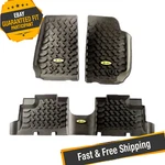 Bestop Front & Rear Black Floor Liner Kit For Jeep Wrangler Jk Unlimited 4-DOOR. Fixed Price $344.77.