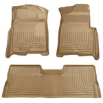 Husky Weatherbeater Tan Floor Mats 08-10 Ford F250 F350 F450 Crew Cab 98383. Fixed Price $186.98.