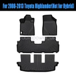 For 2008-2013 Toyota Highlander Tpe Floor Mats Liners 3D Model Front & Rear 4PCS. Fixed Price $80.09.