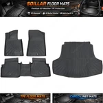 Tpe Floor Mats Trunk Cargo Liners Black For 2021-2025 Kia K5 Hyundai Sonata Fwd. Fixed Price $88.49.