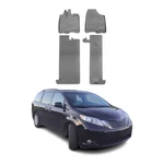 For Toyota Sienna 13-20 Omac 7087444G Classic 1ST & 2ND Row Gray Floor Mat Set. Fixed Price $119.99.