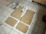 New Nos Genuine Mercedes W107 R107 C107 Floor Mats Cream L+r Oem. Fixed Price $1290.87.