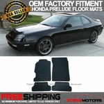 Fits 97-01 Honda Prelude Oe Factory Fitment Floor Mats Carpets Nylon Black. Fixed Price $41.99.
