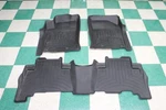 10-24 Runner Black Rubber All Weather Floor Mat Set Front Rear Lh Rh 3X Unit. Fixed Price $107.99.