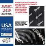 Modigt 24.5SQFT Car Sound Mat Butyl Heat Blocker And Vibration Deadener. Fixed Price $53.99.