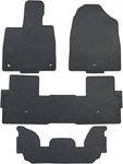 Custom-fit For 2023-2026 Honda Pilot Premium All-weather Rubber Floor Mats Front. Fixed Price $93.99.