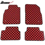 Fits 08-15 Chevy Cruze & 16 Limited Floor Mats Checkered Carpets Black Plaid. Fixed Price $49.99.
