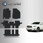 Toughpro Floor Mats + 3RD Row Black For Infiniti QX60 All Weather 2014-2021. Fixed Price $89.96.