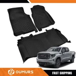 Oumurs Floor Mats For Chevrolet Silverado 1500 / Gmc Sierra 19-26 Crew Cab. Fixed Price $75.95.