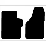 2PC Front Custom Fit Carpet Floor Mats Ford F-250 / F-350 Super Duty. Fixed Price $94.95.