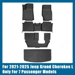 Tpe Floor Mats Trunk Cargo Liners 7-SEATS Fits 2021-2025 Jeep Grand Cherokee. Fixed Price $122.49.