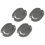 Trunk Floor Drain Plug Plates Covers 1964-66 Gm Chevelle Cutlass Impala 4PC. Fixed Price $19.00.