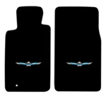 New! 1955-1957 Ford Thunderbird Black Carpet Floor Mats Embroidered Logo. Fixed Price $149.90.