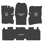 Sound Deadener For 1970-1976 Plymouth Duster Die Cut Eva Complete 4PC. Fixed Price $145.86.