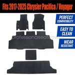 Front & Rear Floor Mats Carpet Velour For 2017-2025 Chrysler Pacifica Voyager 5X. Fixed Price $48.09.