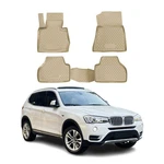 Omac Floor Mats Liner For Bmw X3 F25 2011-2017 Rubber Tpe Beige 4PCS. Fixed Price $79.99.