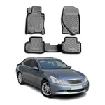 Omac Floor Mats Liner For Infiniti G37X 2009-2013 Black Tpe All-weather 4 Pcs. Fixed Price $84.99.