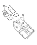 Genuine Mopar Floor Carpet 1ZZ49KA9AC. Fixed Price $201.24.