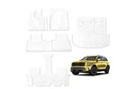 Juzishu Floor Kia Telluride 7 Seater 2020-2024 White All Weather Mats&cargo. Fixed Price $119.99.