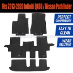 Replacement Front & Rear Floor Mats Carpet Velour For 2013-2020 Infiniti QX60 4X. Fixed Price $45.99.