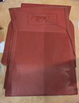 1967-73 Original Ford Mustang Floor Mat Full Set Red Fastback 289 Gt. Fixed Price $205.00.