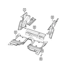 Genuine Mopar Rear Floor Carpet 6RV37TX7AB. Fixed Price $232.88.