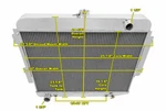 Ace Champion 4 Row Radiator For 1969 Dodge Charger Daytona Big Block V8 Engine. Fixed Price $378.59.