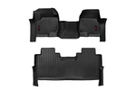 Rough Country Heavy Duty Floor Mats FRONT/REAR-17-24 Ford Super Crew Cab. Fixed Price $132.09.