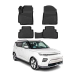 Omac Floor Mats Liner For Kia Soul 3.GEN 2020-2025 Black Tpe All-weather 4PCS. Fixed Price $79.99.