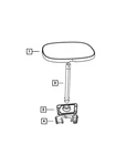 Genuine Mopar 3RD Row Tray Table 1EK23ES3AC. Fixed Price $180.99.