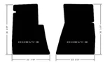 New! Black Front Floor Mats 1962 - 1967 Chevy Ii Embroidered Block Logo Pair. Fixed Price $138.99.