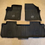 All Weather Oem W/ Logo Black Floor Mats For 2021 Buick Enclave - 1ST & 2ND Row. Fixed Price $158.98.