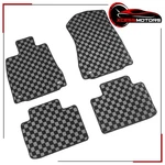 Fits 14-25 Lexus IS300 IS350 Rwd Floor Mats Black Gray Plaid Checkered Carpets. Fixed Price $45.99.