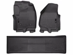 Husky Weatherbeater Floor Liners Fit 12-16 Ford F250-F450 Crew FRONT/2ND 3PC Blk. Fixed Price $149.99.