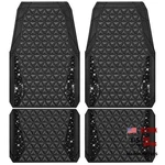 Bling Diamond Car Mats Rubber Floor Full Set Anti-slip 3D Black. Fixed Price $50.38.