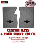 1967-70 Chevy C10 Truck Gray Loop Carpet Floor Mat Set By Acc, With Black Bowtie. Fixed Price $154.99.