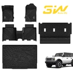 3W Ford Bronco 4 Door Floor Mats & Cargo Liner Back Seat Cover 2021-2026. Fixed Price $199.99.