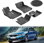 Carbon Fiber Pattern Floor Mats For Bmw 3 SERIES(G20)2019-25(NOT GT/2-DOOR).. Fixed Price $66.00.