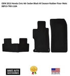 Oem 2013 Honda Civic 4DR Sedan Black All Season Rubber Floor Mats 08P13-TR0-110A. Fixed Price $218.00.